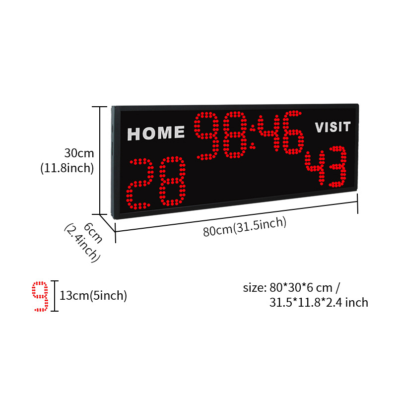 CHEETIE CP042 Widely Used Scoreboard Electronic Football LED Sport Digital Numbering Scoreboard With Remote Control