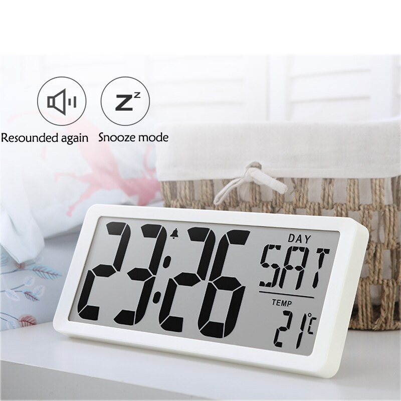 CHEETIE CP146 Pink Digital Alarm Clock Battery Operated Suitable for Living Room Bedroom Office Decor