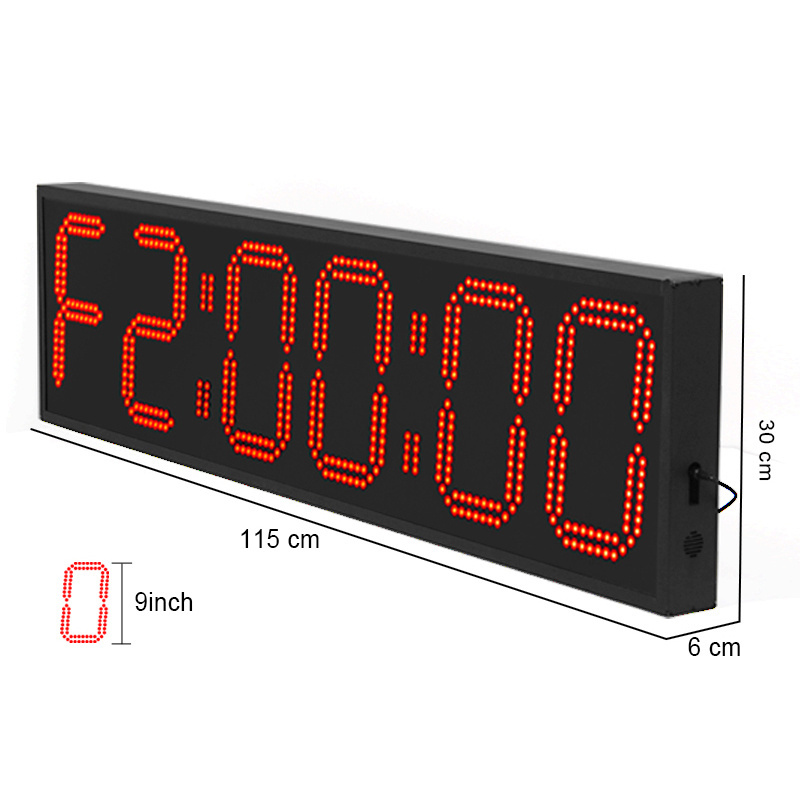 CHEETIE CP029 Led Outdoor Waterproof Digital Clock Real Time Alternating Date Temperature Sign