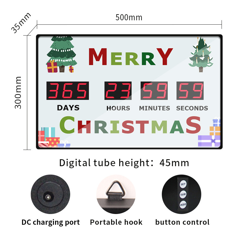 CHEETIE CP04 Indoor Design Custom OEM Projection LED Digital Event Day Countdown Clock for Sale