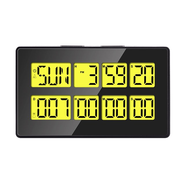 CHEETIE CP147 Programmable Dual Timer Mechanical Countdown Alarm Clock Digital Timer With Stopwatch