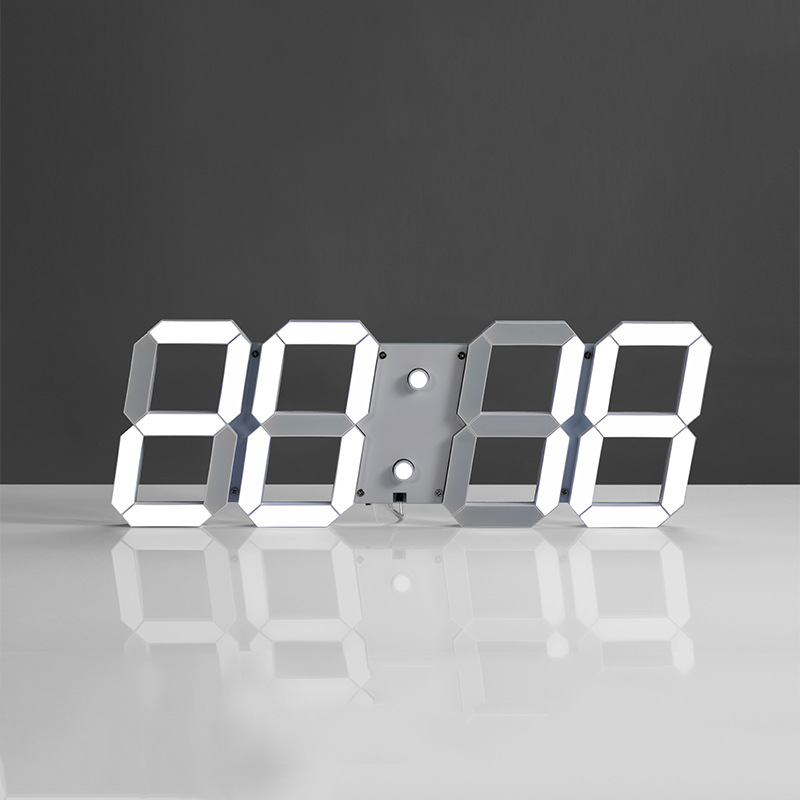 CHEETIE CP120 Hours Minutes Direct Sales Color LED Watch 3D Wall Clock Luminous Frameless