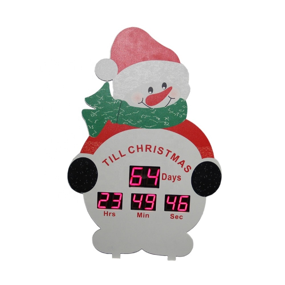 CHEETIE CP004 Custom Christmas Days Counter LED Display Large Event Countdown Wall Clock With Days