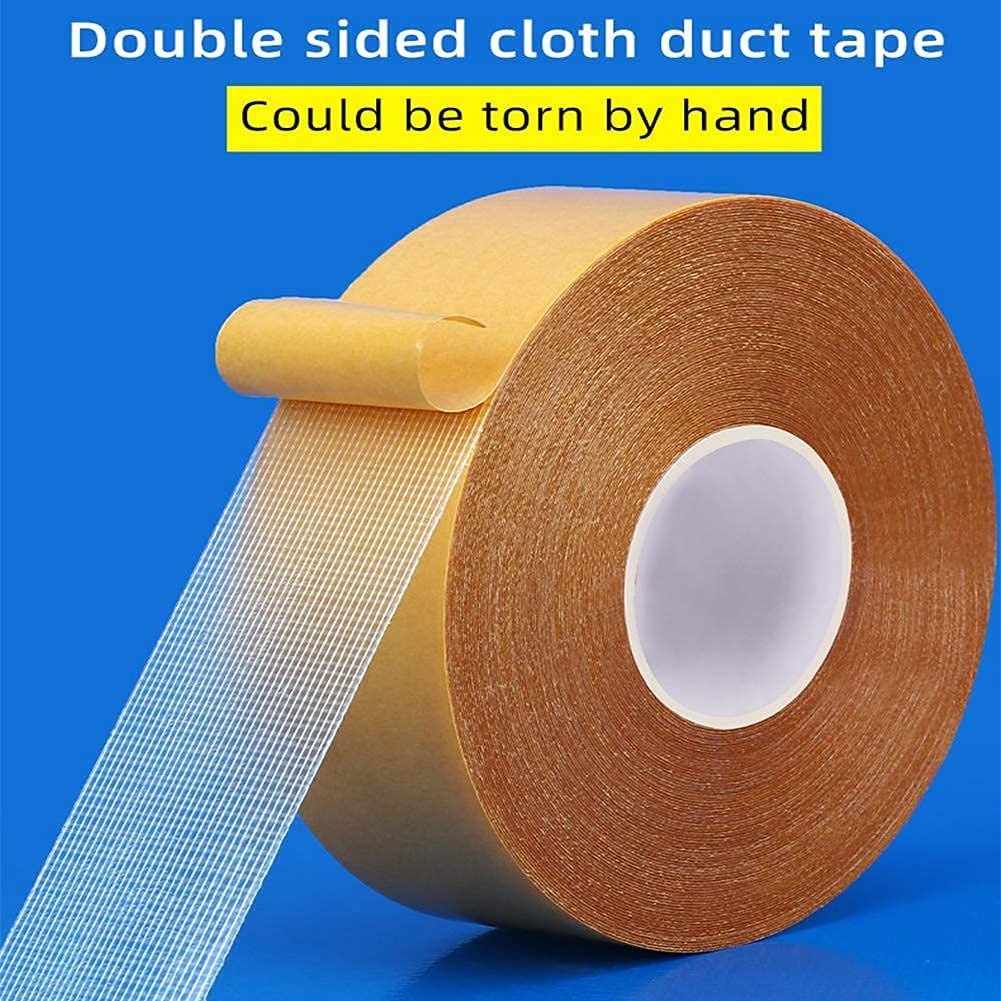 Custom  Waterproof  Removable Fiberglass Mesh Strong Wall double sided cloth duct tape for Carpet drywal