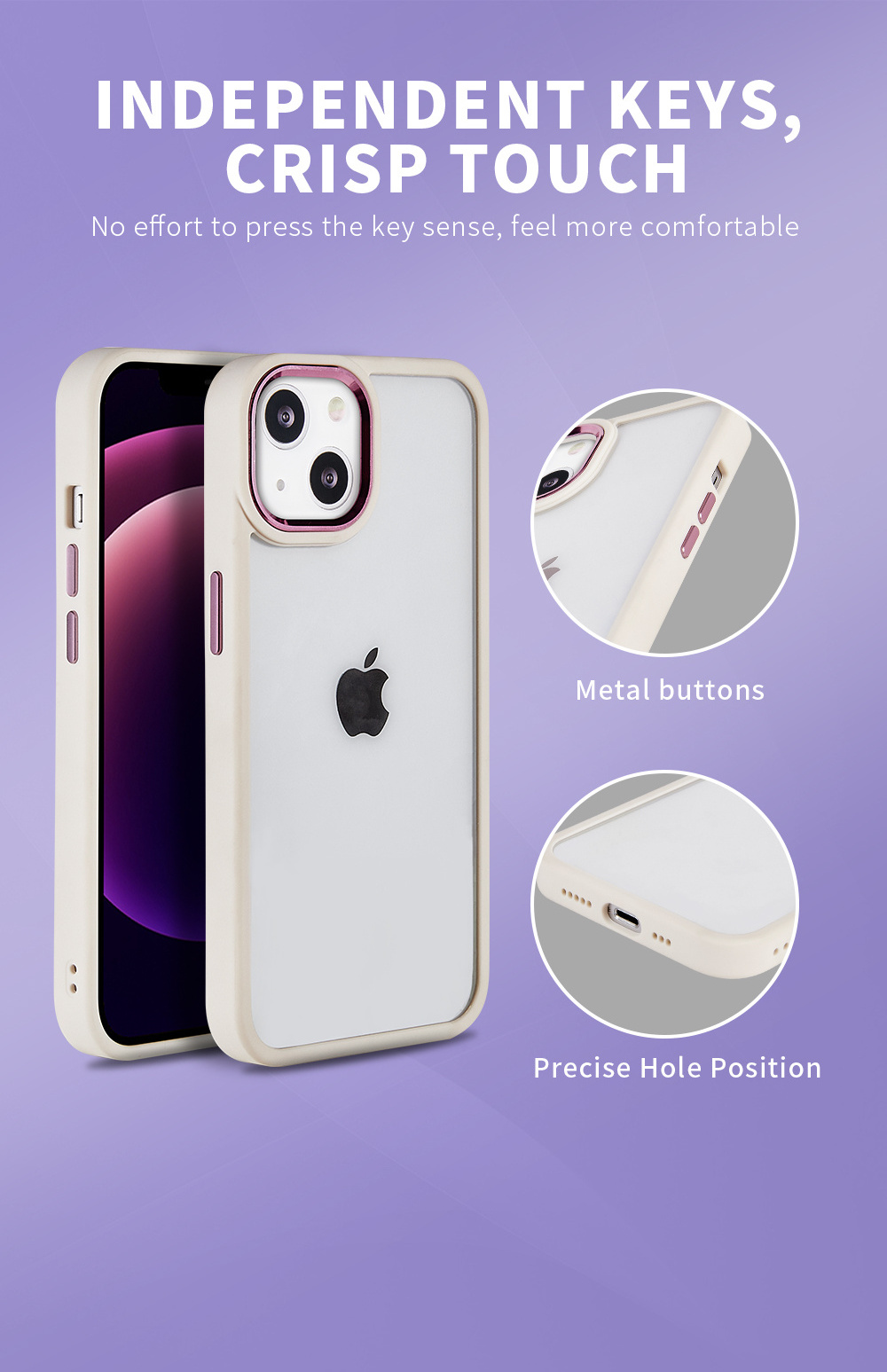 Wholesale Korea Square Trendy Clear Plastic Transparent TPU Cell Phone Case Bulk For iPhone 14