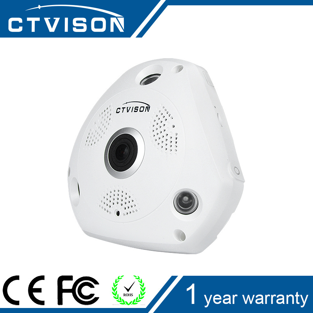 Indoor fisheye lens for cctv camera Panoramic View PoE IP Camera 1080P Onvif P2P Cloud View