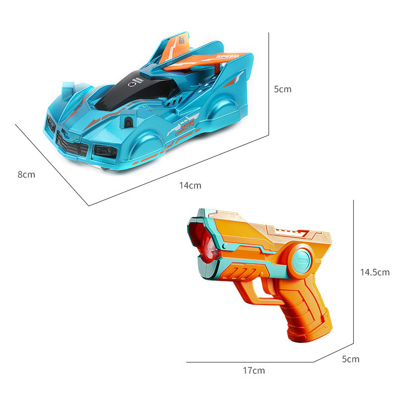 2023 new tiktok infrared light chasing wall climbing car ground dual mode gun handle remote control Car toys