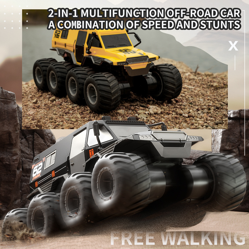 2023 Q137 8WD 2.4ghz remote control armored vehicle off road car 30min long time use climbing car