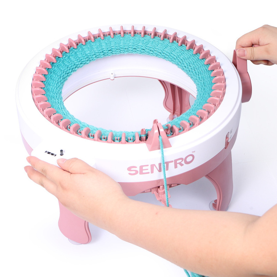 48 Needle Knitting Machine Toy 843 Handcraft Hats Scarves Yarn Machine Knitting Kit for Adults Kids Gifts