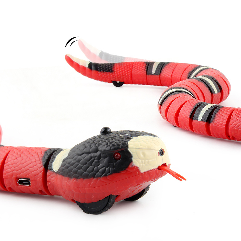 hot selling new strange toys funny toys remote control induction snake prank trickery frightening pet snake