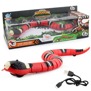 hot selling new strange toys funny toys remote control induction snake prank trickery frightening pet snake