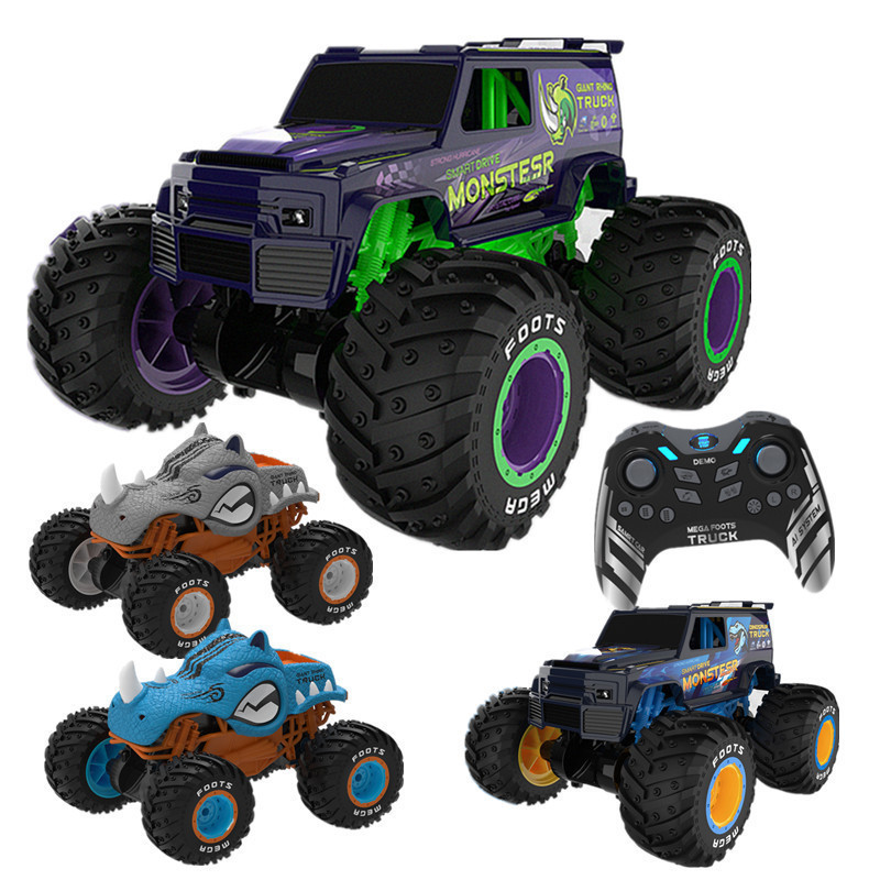 2.4G Standing Stunt Rc Car 1/10 Scale Big Flip Stunt Drift 360 Rotating Monster Truck Remote Control Car Toy