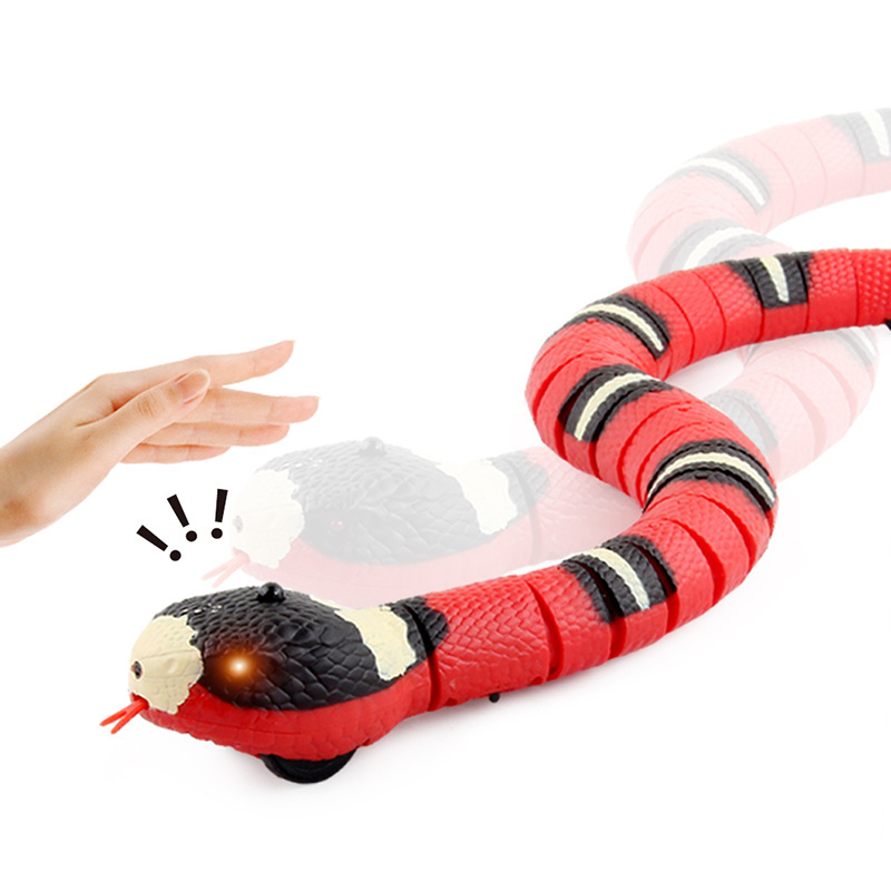 hot selling new strange toys funny toys remote control induction snake prank trickery frightening pet snake