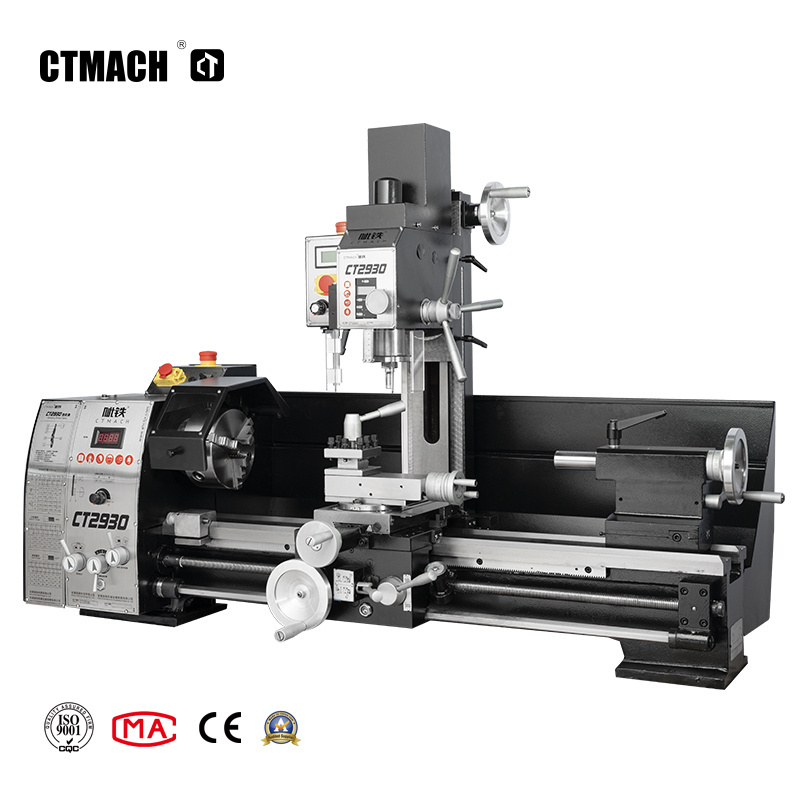 CT2930 High precision 3 in 1 lathe drilling and milling machine lathe mill drill combo