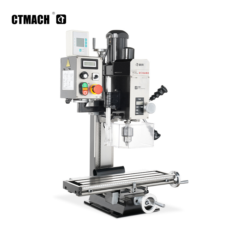 Factory Direct 18X mini metal bench top drilling milling machines with 2 axis digital readout