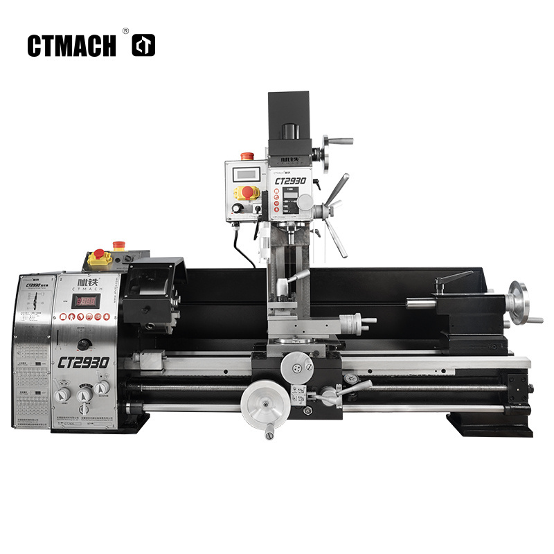 CT2930 High precision 3 in 1 lathe drilling and milling machine lathe mill drill combo