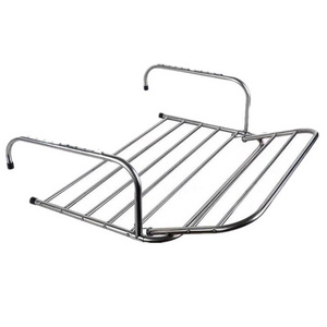 YULN Balcony Hang Stainless Steel Metal Dryer Clothes Drying Rack Folding Laundry Cloth Dryer Rack