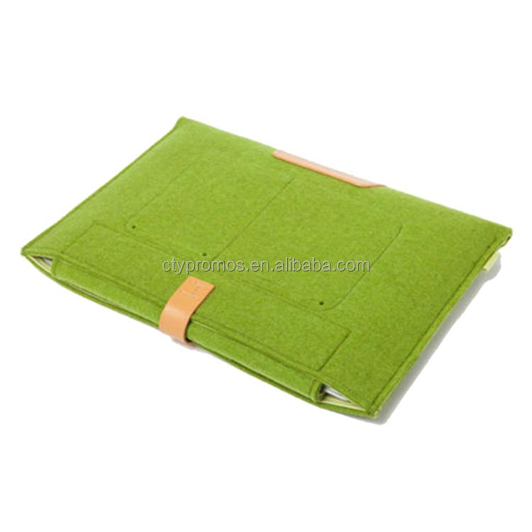 Wool Felt Leather Ultrabook Case Laptop Cover Computer Carrying Sleeve Pouch Bag For Laptop and Macbook