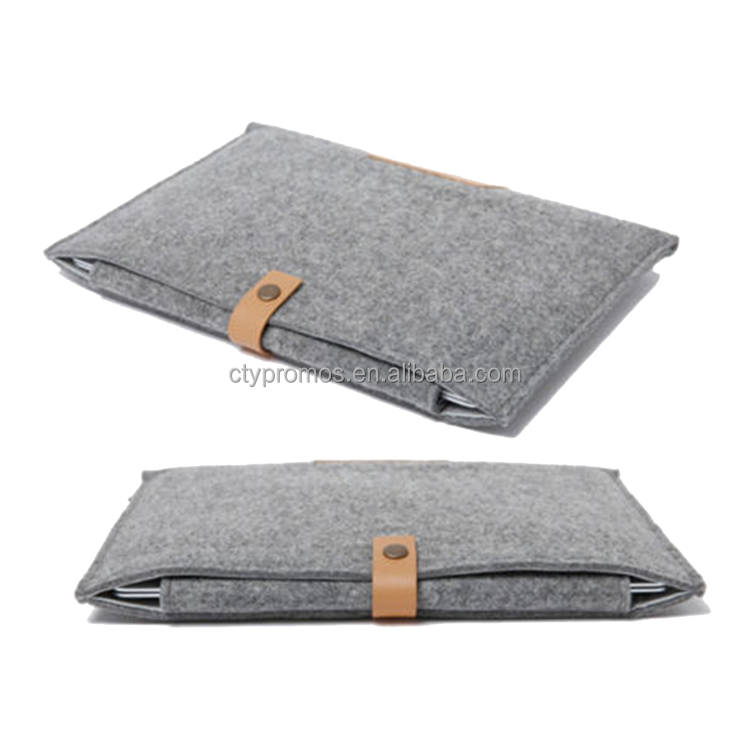 Wool Felt Leather Ultrabook Case Laptop Cover Computer Carrying Sleeve Pouch Bag For Laptop and Macbook