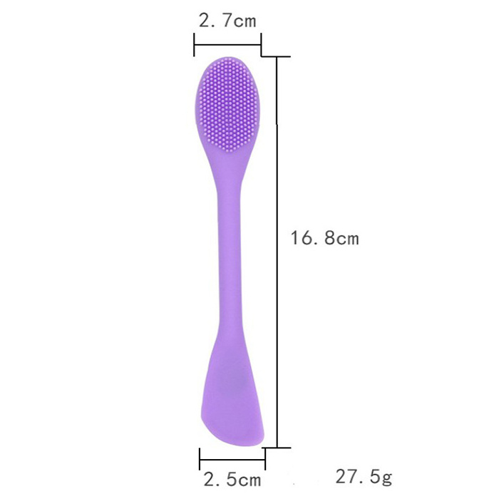 Multi Functional Double Side Soft Silicone Scrubber Mask Applicator Lip Scrub Brush Easy to Clean Face Exfoliator Cleansing Tool