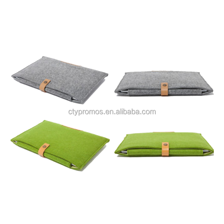 Wool Felt Leather Ultrabook Case Laptop Cover Computer Carrying Sleeve Pouch Bag For Laptop and Macbook