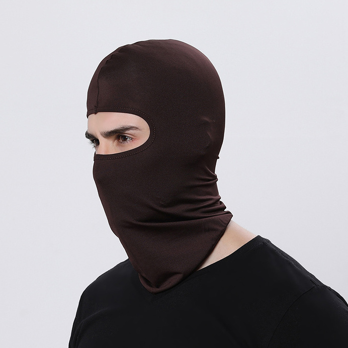 Wholesale Custom logo breathable sun protection face mask Ski Mask 1 hole balaclava outdoor cycling riding Full Face Cover Mask