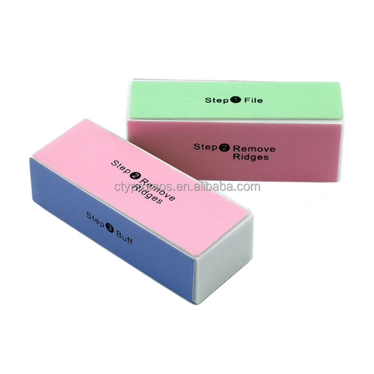 OEM Professional 4 Sides Shiny Nail Buffer Block,Custom Printed Nail File For Salon And Personal Care