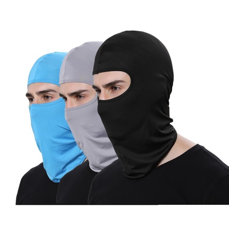 Wholesale Custom logo breathable sun protection face mask Ski Mask 1 hole balaclava outdoor cycling riding Full Face Cover Mask