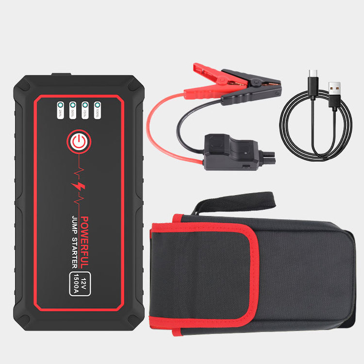 Battery Charger 10-Amp 12V and 24V Smart Car Battery Charger Smart Portable Jump Starter with Alpha Bag EVA Protection Case