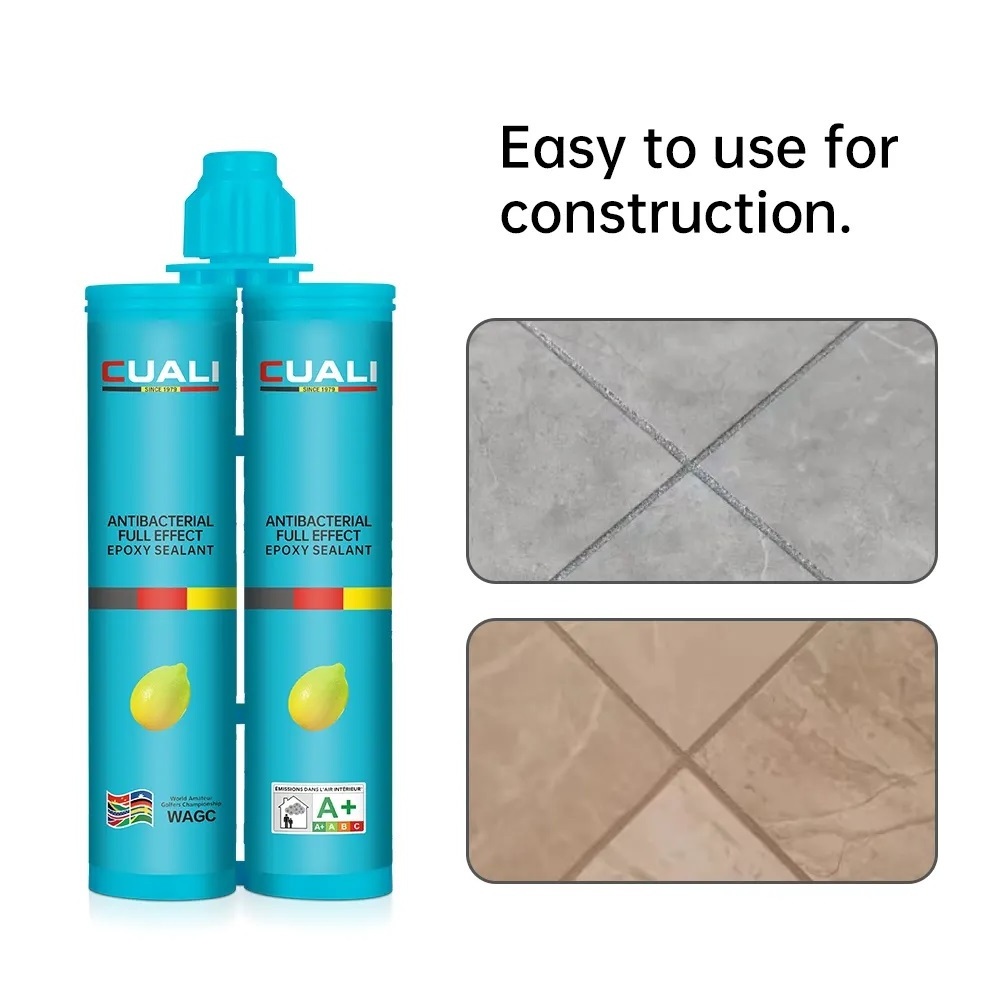 Glossy Waterproof Ceramic Tile Sealant Two Tubes Construction Adhesive Floor Tiles Other Grout Filling Grout Seam Sealing Epoxy