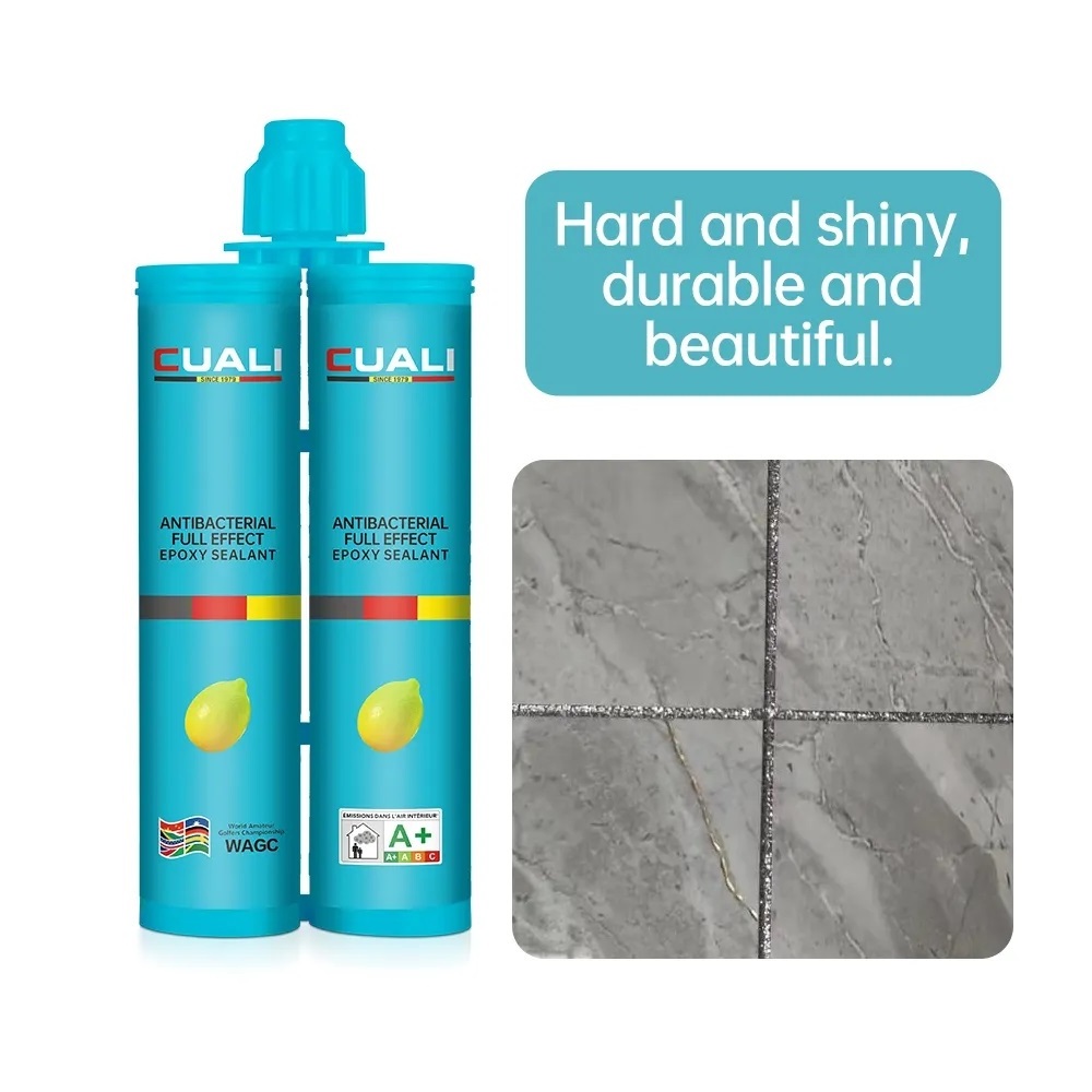 Glossy Waterproof Ceramic Tile Sealant Two Tubes Construction Adhesive Floor Tiles Other Grout Filling Grout Seam Sealing Epoxy