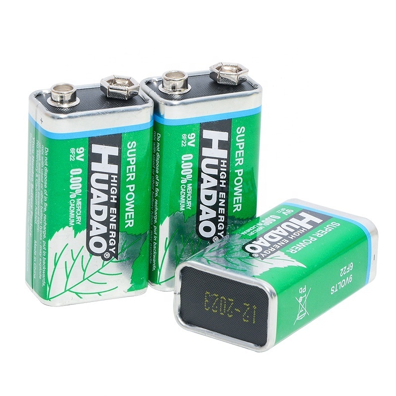 Cuanen 9v Super Power High Energy 0% Mercury Cadmium Battery Difference Batteries 6lr61 And 6f22 Batteries