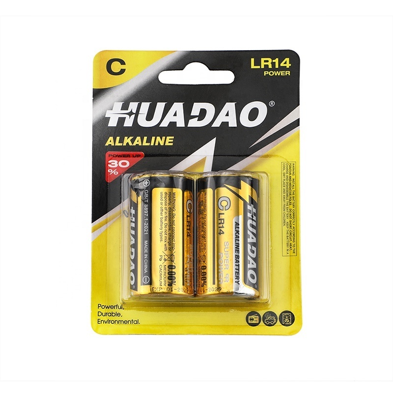 Cuanen Custom 1.5v Super Power 0% Mercury Cadmium LR14 C Alkaline Battery