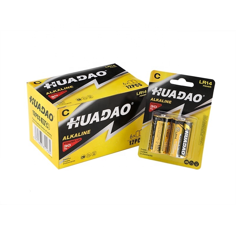 Cuanen Custom 1.5v Super Power 0% Mercury Cadmium LR14 C Alkaline Battery