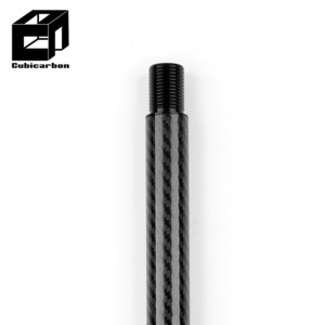 Lightweight Carbon Fiber Extension Tubes Custom Connector 20mm 30mm 50mm 3k Telescoping Carbon Fiber Tube