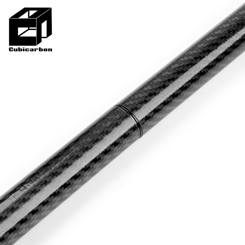 Light Carbon fiber Telescopic Pole Custom 3K Wrapped Carbon Fiber Tubes Connecting with Metal Screw locking