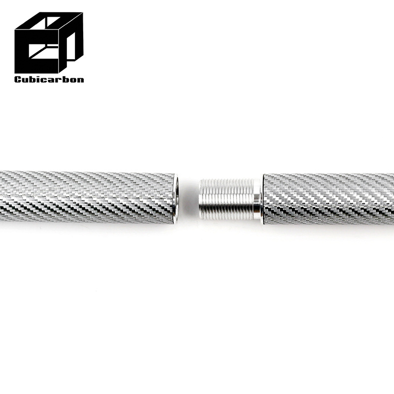 Lightweight Carbon Fiber Extension Tubes Custom Connector 20mm 30mm 50mm 3k Telescoping Carbon Fiber Tube