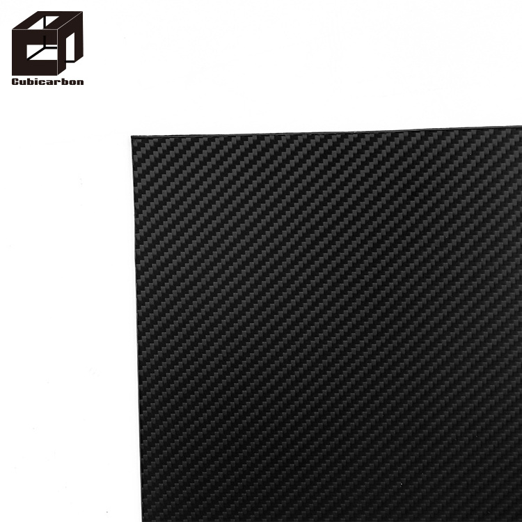 Custom 3K Twill Woven Matte Carbon Fiber Panels Sheet Cnc Cutting  Carbon Plates For Rc Drone Parts