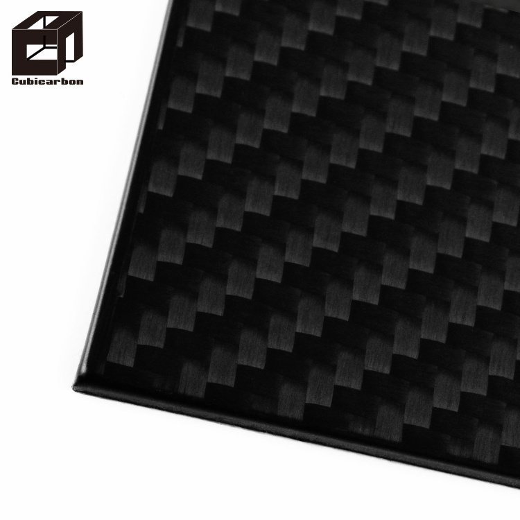 Custom 3K Twill Woven Matte Carbon Fiber Panels Sheet Cnc Cutting  Carbon Plates For Rc Drone Parts