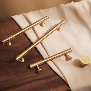 CUCA Gold Round Knobs Brushed Brass Cabinet handles Knobs Kitchen Hardware Handle Pulls Furniture handles