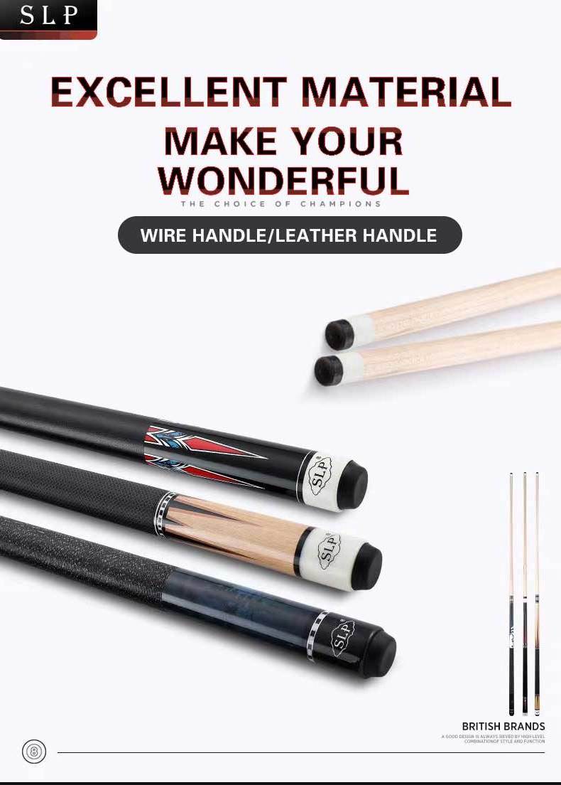 Newest Arrival SLP Maple Pool Cue Stick Nine Ball Cue 57 inch 13mm Technology 20oz Billiard Pool Cue