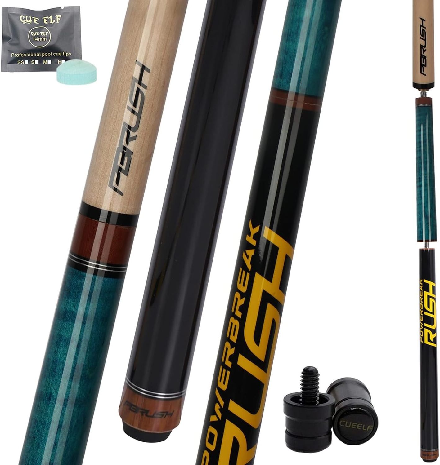 CUEELF Heavy Hitter Break Jump Pool Cue 20oz 21oz 22oz 23oz Pool Stick Jump/Break pool cue