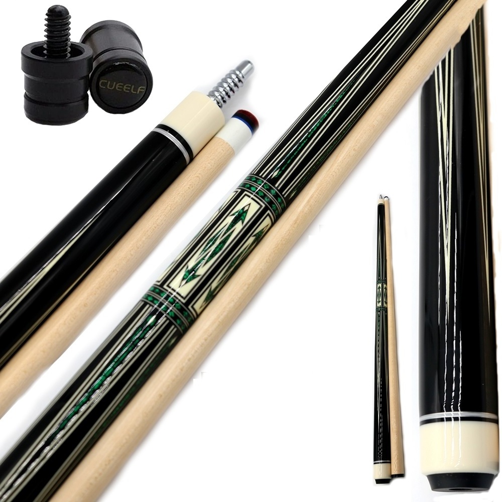 Cueelf Economic Decal Sticker Billiard Pool Cues  Maple Shaft Pool Cue Stick