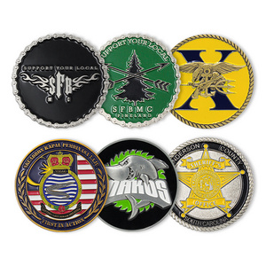 Custom Challenge Coin Soft Enamel Anime Metal Plated Antique Brass Copper Bronze 3D Coins For Souvenir