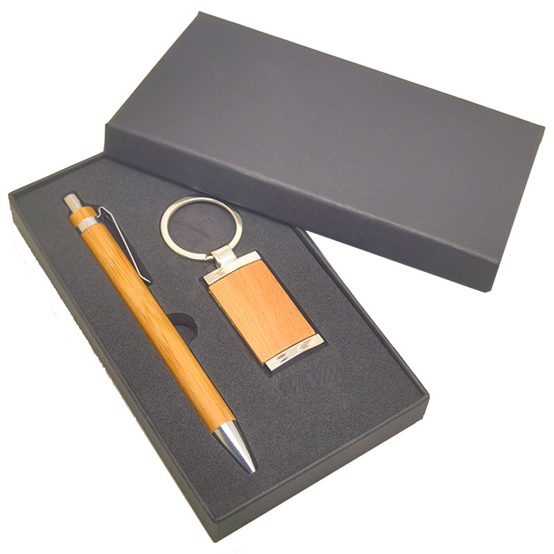 Pen Set Ballpoint Promotional Luxury Premium Feather School Paint Custom Keychain Ball Point Pen Gift Set With Box