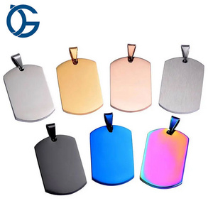 Dogtag Necklace Stainless Steel Aluminum Metal Silicone Sublimation QR Code Bone Luxury Custom Blank Id Dog Name Tag