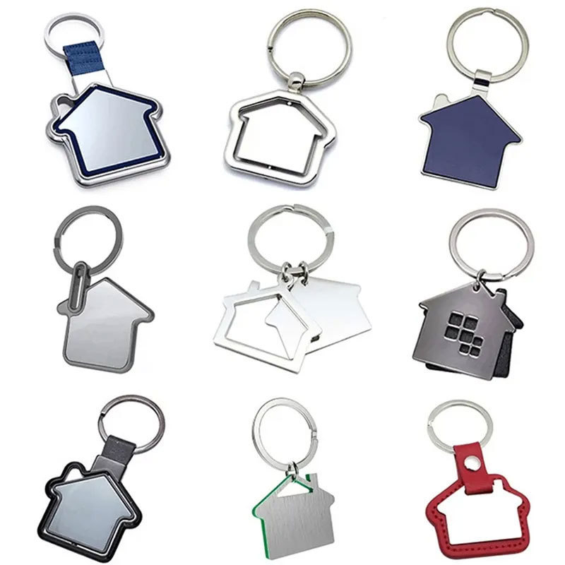 Custom Metal Spinning Keyring Stainless Steel Blank Round Laser Custom Engrave Metal Keychain For Engraving