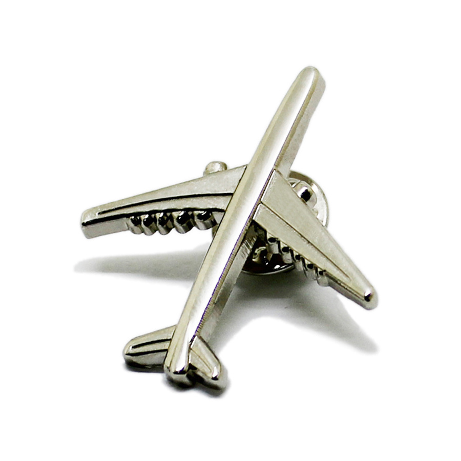 Wholesale High Quality Custom Metal 3D Aircraft Crafts Souvenirs Hard Enamel Airplane Lapel Pins