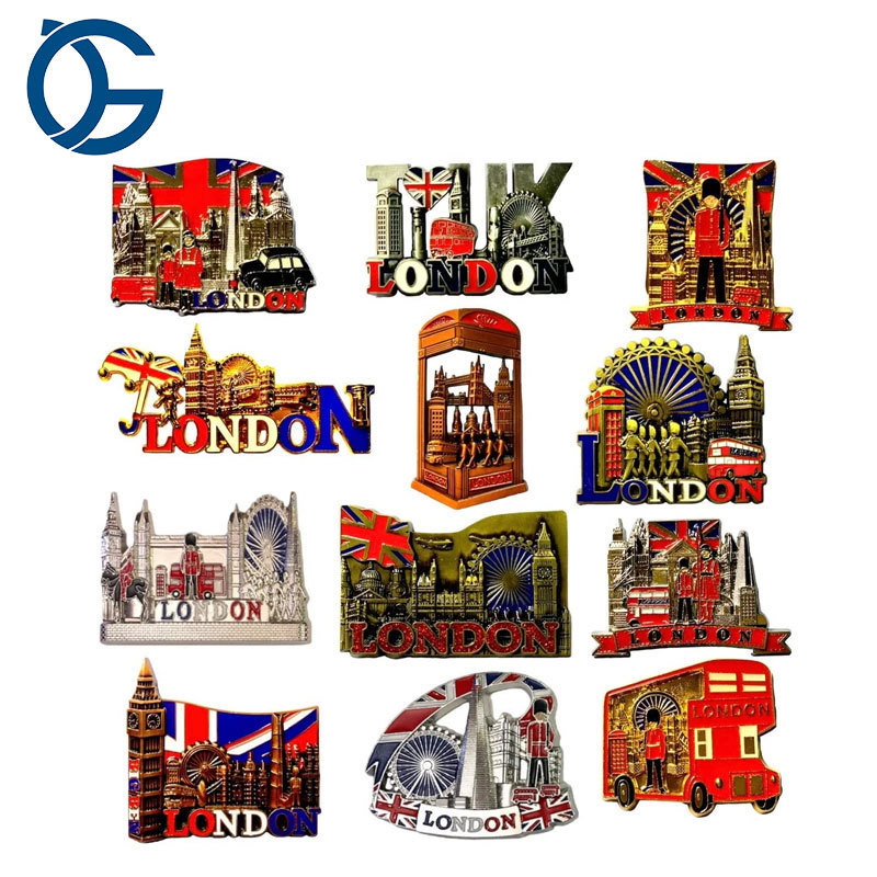 Magnet Refrigerators Mini Creative Monaco Miami Naples Moscow Mexico Cancun National Flag Metal Souvenir Fridge Magnet