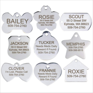 Good Quality Butterfly Dog Tag Aluminium Engraved Blank Brass Metal Necklace Custom Name Sublimation Stainless Steel Dog Tags